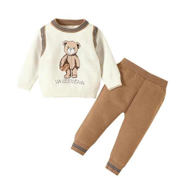 2pcs winter autumn toddler baby clothing set knit sweater casual long sleeve sweaters pants trousers suit for girls boys, White
2pcs winter autumn toddler baby clothing set knit sweater casual long sleeve sweaters pants trousers suit for girls boys, White