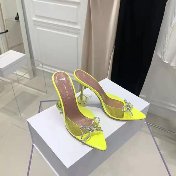 season slippers fashion amina italy muaddi mules yellow glass shoes pvc crystal bow sandals, Black
season slippers fashion amina italy muaddi mules yellow glass shoes pvc crystal bow sandals, Black