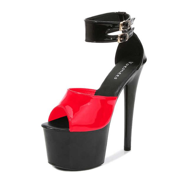 sandals 2021 women shoes party sandals patent leather gladiator mixed colors thin heels t-tied pole dance shoes high-heels stripper t221230, Black
sandals 2021 women shoes party sandals patent leather gladiator mixed colors thin heels t-tied pole dance shoes high-heels stripper t221230, Black