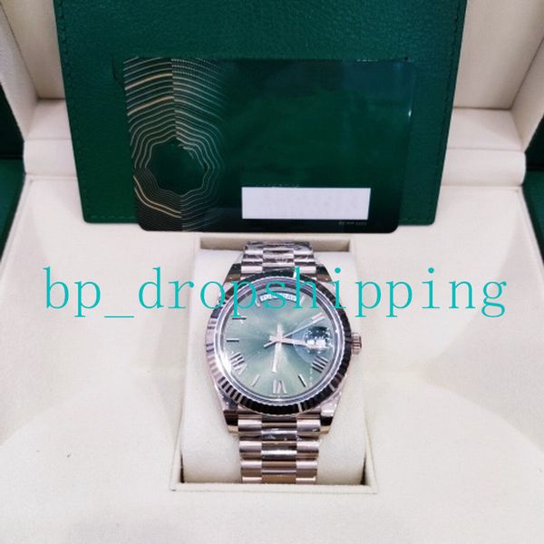 mens watch aaa watches designer green roman dial 41mm automatic mechanical rose gold stainless steel 904l sapphire fashion men's busine, Slivery;brown
mens watch aaa watches designer green roman dial 41mm automatic mechanical rose gold stainless steel 904l sapphire fashion men's busine, Slivery;brown