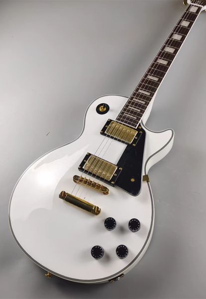 lp customized electric guitar mahogany white bright gold accessories and cartridge quick package
lp customized electric guitar mahogany white bright gold accessories and cartridge quick package
