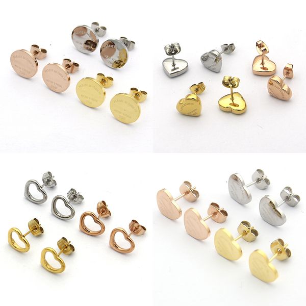 designer womens love earrings studs designer jewelry for women heart studs as wedding christmas gift with box, Golden;silver
designer womens love earrings studs designer jewelry for women heart studs as wedding christmas gift with box, Golden;silver