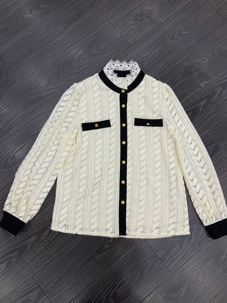 shirts small fragrant lace backing shirt women's autumn and winter large color contrast french long sleeve shirt blouse, White
shirts small fragrant lace backing shirt women's autumn and winter large color contrast french long sleeve shirt blouse, White