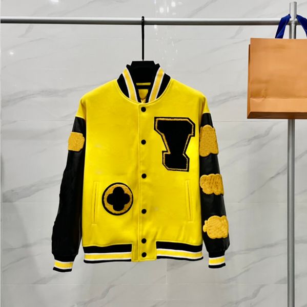 fashion casual yellow baseball jackets men clothing designer leather sleeve bomber coats winter harajuku motorcycle mens jackets, Black;brown
fashion casual yellow baseball jackets men clothing designer leather sleeve bomber coats winter harajuku motorcycle mens jackets, Black;brown