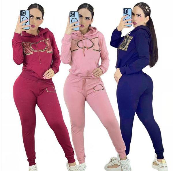 new luxury gilding letter printed tracksuits women hoodies two piece tracksuit fall spring long sleeve hooded sweatshirt and slim jogging pa, Gray
new luxury gilding letter printed tracksuits women hoodies two piece tracksuit fall spring long sleeve hooded sweatshirt and slim jogging pa, Gray