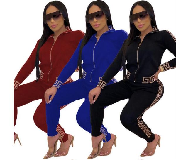 fashion tracksuits women elegant two-pieces suit sets female stylish greek fret print coat & pant zip jacket sets geometric pattern joggers, Gray
fashion tracksuits women elegant two-pieces suit sets female stylish greek fret print coat & pant zip jacket sets geometric pattern joggers, Gray