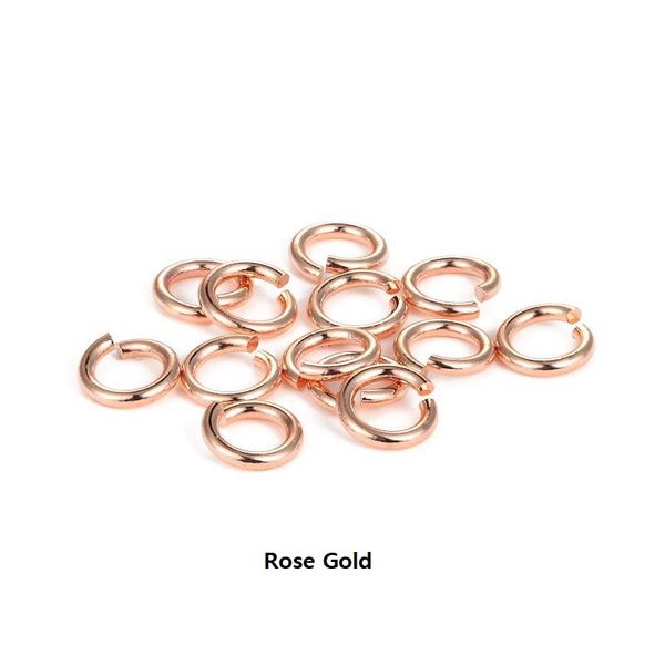 rose gold color tiny round/oval jump rings diy jewelry making supplies wholesale, Silver
rose gold color tiny round/oval jump rings diy jewelry making supplies wholesale, Silver