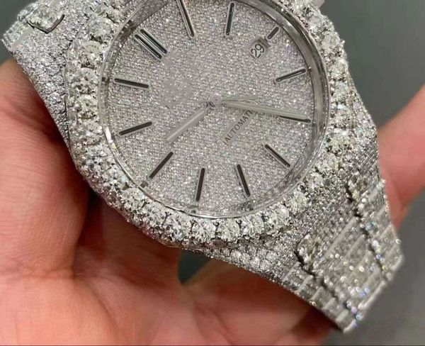 2022 new version vvs moissanite mens watches automatic silver diamonds pass test t op quality eta movement 904l stainless steel iced out sap, Slivery;brown
2022 new version vvs moissanite mens watches automatic silver diamonds pass test t op quality eta movement 904l stainless steel iced out sap, Slivery;brown