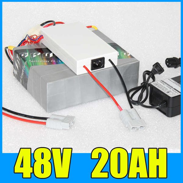 Image of 48v 20ah lithium battery Pack 54.6V 1000W electric bike electric scooter battery Free BMS Charger Shipping