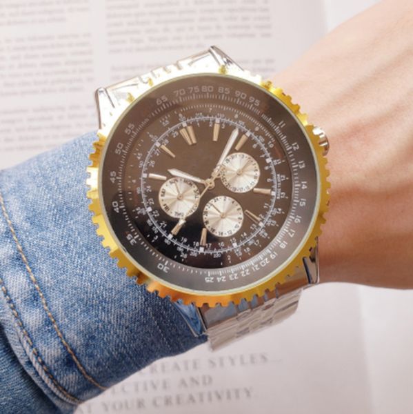 luxury men's automatic mechanical watch 40.5mm white stainless steel strap 1884 black dial folding buckle designer brand gift wristwatc, Slivery;brown 
luxury men's automatic mechanical watch 40.5mm white stainless steel strap 1884 black dial folding buckle designer brand gift wristwatc, Slivery;brown