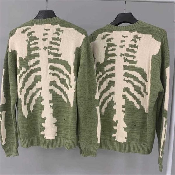 20fw new hiphop loose kapital skeleton bone printing sweater men woman crewneck vintage green sweatshirts sweater 2023, Black
20fw new hiphop loose kapital skeleton bone printing sweater men woman crewneck vintage green sweatshirts sweater 2023, Black