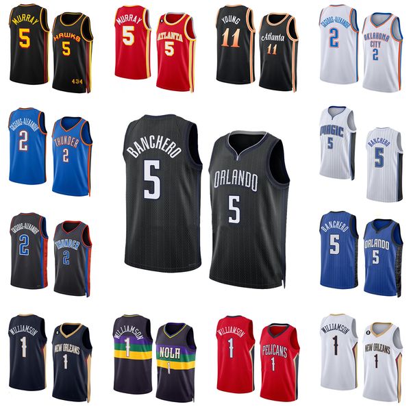 printed 2022-23 new basketball jerseys 0 jayson 5 dejounte 11 trae murray young 2 shai 5 paolo 1 zion gilgeous-alexander banchero williamson, Black;red
printed 2022-23 new basketball jerseys 0 jayson 5 dejounte 11 trae murray young 2 shai 5 paolo 1 zion gilgeous-alexander banchero williamson, Black;red