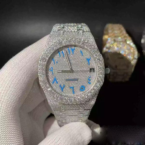7 styles new version moissanite stones watches rose gold&silver pass test mens diamond t op quality mechanical eta movement luxury full iced, Slivery;brown
7 styles new version moissanite stones watches rose gold&silver pass test mens diamond t op quality mechanical eta movement luxury full iced, Slivery;brown