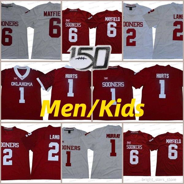 american college football wear football jersey oklahoma sooners football jersey jalen hurts mens 2 ceedee lamb 1 kyler murray 6 baker mayfie, Black
american college football wear football jersey oklahoma sooners football jersey jalen hurts mens 2 ceedee lamb 1 kyler murray 6 baker mayfie, Black