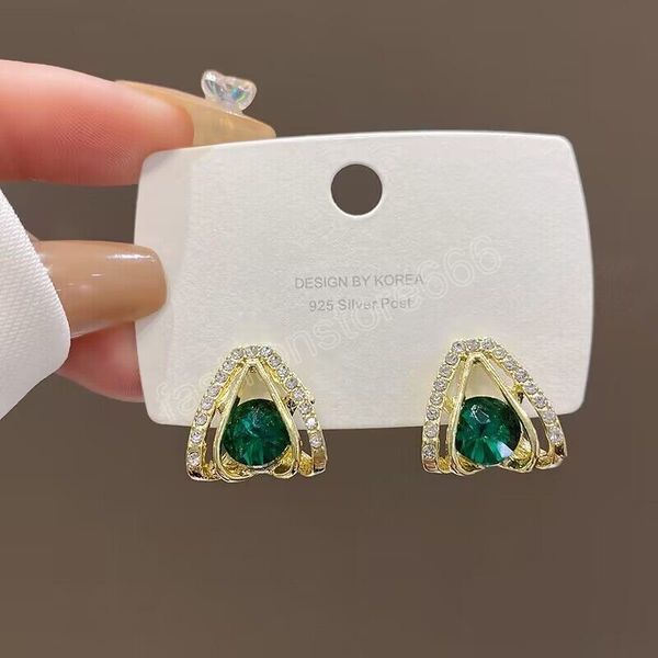 green crystal inlaid diamond stud earrings for women simple exquisite retro temperament earrings fashion earring gift, Golden;silver
green crystal inlaid diamond stud earrings for women simple exquisite retro temperament earrings fashion earring gift, Golden;silver