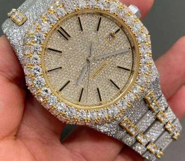 2022 new version vvs moissanite mens watch royal automatic gold mixed silver 2 tone diamonds pass test eta movement 904l stainless steel ice, Slivery;brown
2022 new version vvs moissanite mens watch royal automatic gold mixed silver 2 tone diamonds pass test eta movement 904l stainless steel ice, Slivery;brown