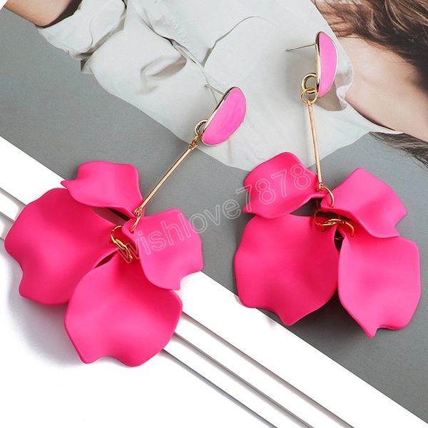 romantic sweet acrylic petal dangle earrings for women girls luxury long flower tassel pendant ear jewelry accessories gift, Silver
romantic sweet acrylic petal dangle earrings for women girls luxury long flower tassel pendant ear jewelry accessories gift, Silver