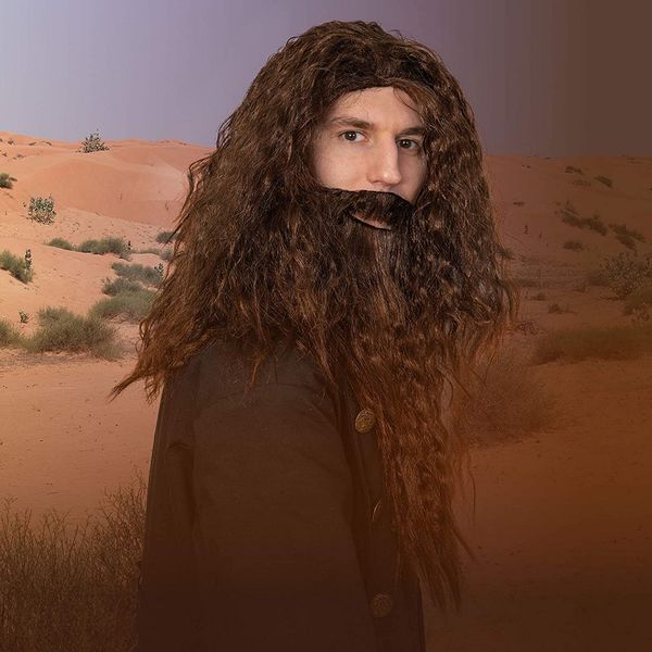 lord of the rings hobbit wizard gandalf wig mustache set christmas cosplay wig hood, Black
lord of the rings hobbit wizard gandalf wig mustache set christmas cosplay wig hood, Black