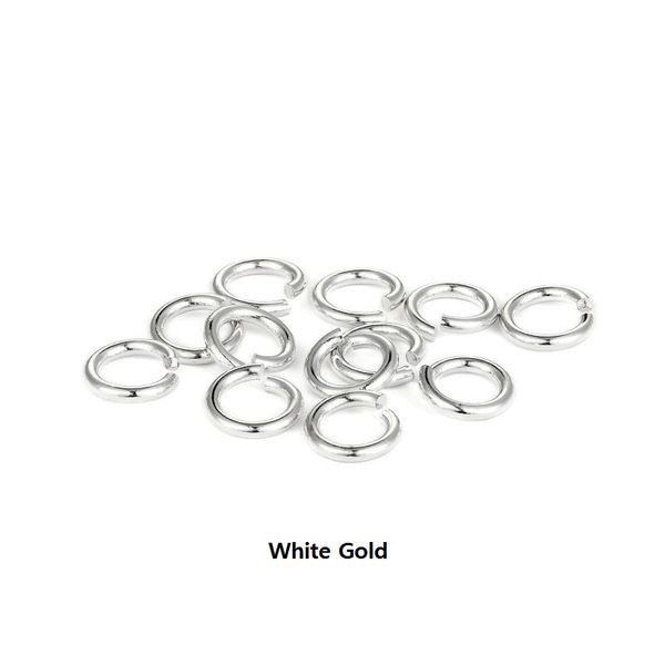 white gold color tiny round/oval jump rings diy jewelry making supplies wholesale, Silver
white gold color tiny round/oval jump rings diy jewelry making supplies wholesale, Silver