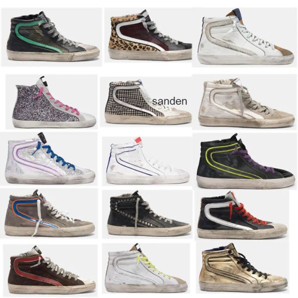 with original box golden shoes deluxe brand golden mid slide star high sneakers men /women do -old dirty sports casual shoes boots ehmd, Black
with original box golden shoes deluxe brand golden mid slide star high sneakers men /women do -old dirty sports casual shoes boots ehmd, Black