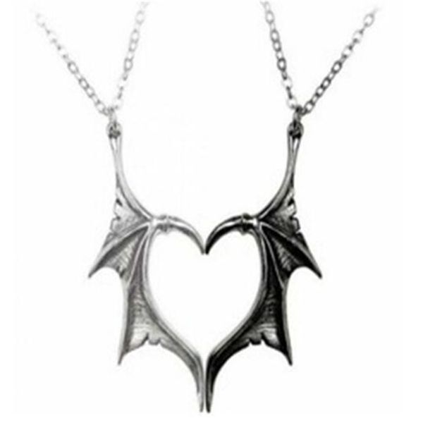 fashion devil wings choker chokers couple gothic retro punk hip hop metal pendant heart necklace ae563, Golden;silver
fashion devil wings choker chokers couple gothic retro punk hip hop metal pendant heart necklace ae563, Golden;silver