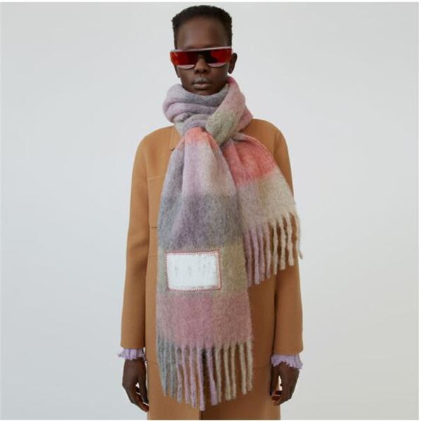 scarf women's winter ac double-sided rainbow plaid shawl long seahorse hair color contrast scarf men's same tassel, Blue;gray
scarf women's winter ac double-sided rainbow plaid shawl long seahorse hair color contrast scarf men's same tassel, Blue;gray