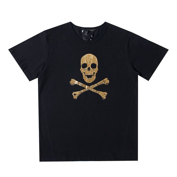 mens fashion brand t shirt womens golden skull tees round neck designer size s-xl, White;black
mens fashion brand t shirt womens golden skull tees round neck designer size s-xl, White;black