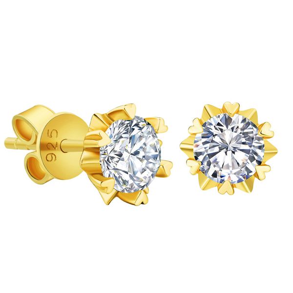 shiny 0.5ct moissanite 925 sterling silver gold plated snowflake earrings studs for men women nice gift, Golden;silver
shiny 0.5ct moissanite 925 sterling silver gold plated snowflake earrings studs for men women nice gift, Golden;silver