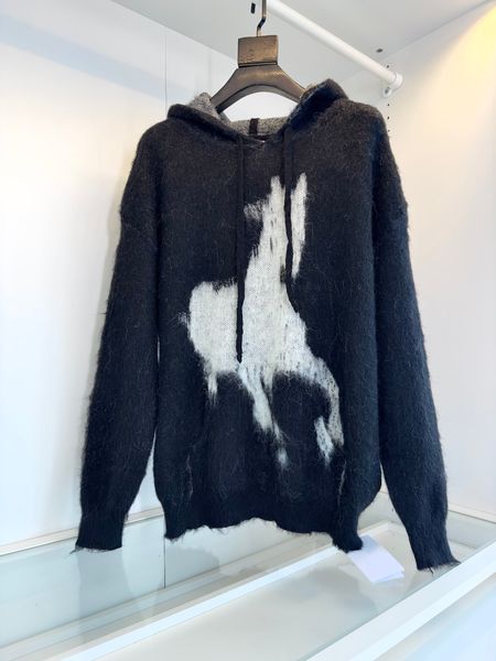 men's hoodie horse print women's back pullover wool retro street dress oversize loose casual hooded sweatshirt, Black
men's hoodie horse print women's back pullover wool retro street dress oversize loose casual hooded sweatshirt, Black