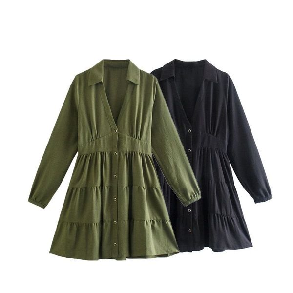 casual dresses women 2022 fashion cascading ruffle armygreen mini dress sweet girl drapped a-line shirts v-neck female vestido, Black;gray
casual dresses women 2022 fashion cascading ruffle armygreen mini dress sweet girl drapped a-line shirts v-neck female vestido, Black;gray