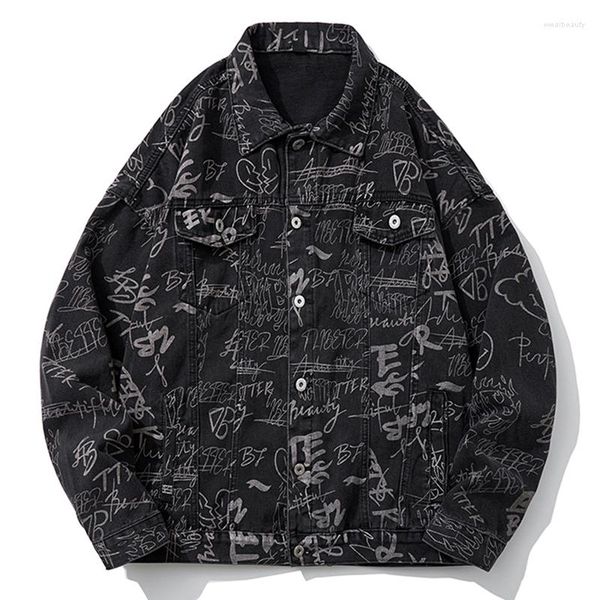 men's jackets autumn denim jacket men printed pattern jean coat fashion korean streetwear vintage outerwear cowboy clothing male plus, Black;brown
men's jackets autumn denim jacket men printed pattern jean coat fashion korean streetwear vintage outerwear cowboy clothing male plus, Black;brown