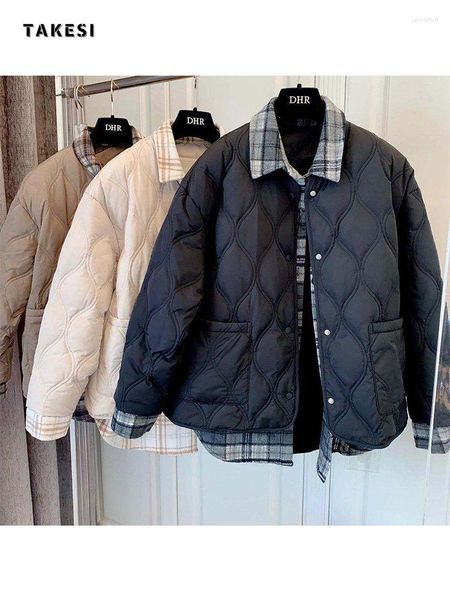 women's jackets winter cotton-padded coats women lapel diamond lattice light thin patchwork jacket 2023 fake two warminternet celebrity, Black;brown
women's jackets winter cotton-padded coats women lapel diamond lattice light thin patchwork jacket 2023 fake two warminternet celebrity, Black;brown