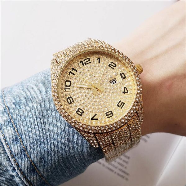 good quality fashion brand watches men's full crystal style stainless steel band calendar date quartz wrist watch x87249i, Slivery;brown
good quality fashion brand watches men's full crystal style stainless steel band calendar date quartz wrist watch x87249i, Slivery;brown