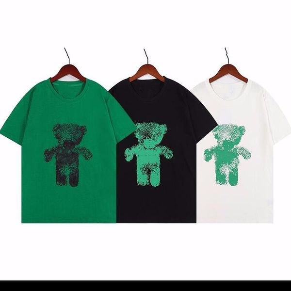 22ss summer men's t-shirts short sleeve highs quality pure cotton mens women's tees polos brand casual cartoon bear t-shirt, White;black
22ss summer men's t-shirts short sleeve highs quality pure cotton mens women's tees polos brand casual cartoon bear t-shirt, White;black