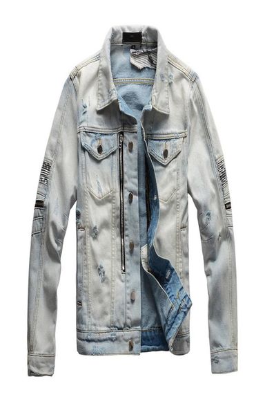 men039s denim jacket fashion jeans jackets biker demin jackets casual streetwear vintage mens jean hip hop clothing m4xl q8581143, Black;brown
men039s denim jacket fashion jeans jackets biker demin jackets casual streetwear vintage mens jean hip hop clothing m4xl q8581143, Black;brown