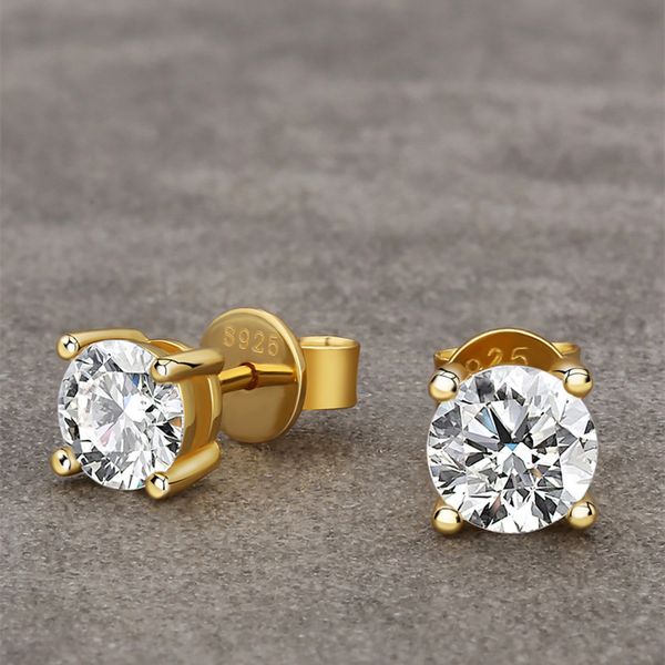 classic fashion 925 sterling silver gold plated 0.6ct-1ct prong setting moissanite earrings studs for men women nice gift, Golden;silver
classic fashion 925 sterling silver gold plated 0.6ct-1ct prong setting moissanite earrings studs for men women nice gift, Golden;silver