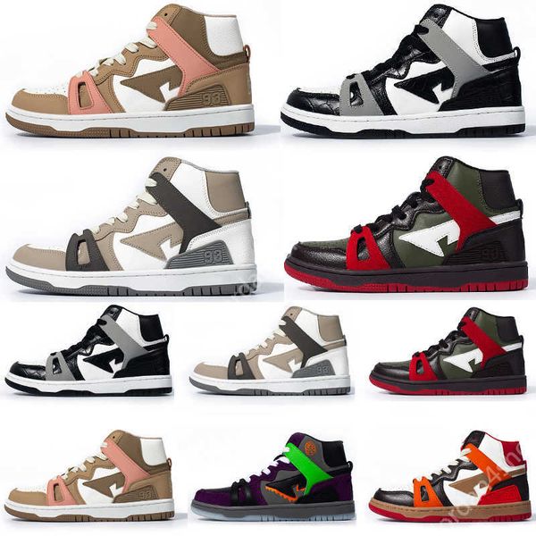 2022 bapestas sta 93 high mens running shoes baped sneaker red orange light sand black grey brown grey halloween olive green men women0
2022 bapestas sta 93 high mens running shoes baped sneaker red orange light sand black grey brown grey halloween olive green men women0