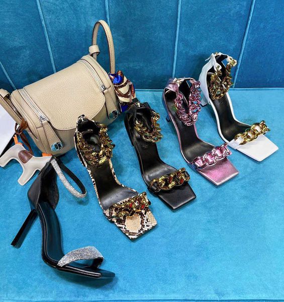 brand sandals designer design 2022 summer new style square head heel thin heel chain heel open toe sandals for women, Black
brand sandals designer design 2022 summer new style square head heel thin heel chain heel open toe sandals for women, Black
