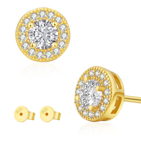 7mm classic fashion 0.5ct round shiny moissanite 925 sterling silver gold plated earrings studs for men women nice gift, Golden;silver
7mm classic fashion 0.5ct round shiny moissanite 925 sterling silver gold plated earrings studs for men women nice gift, Golden;silver