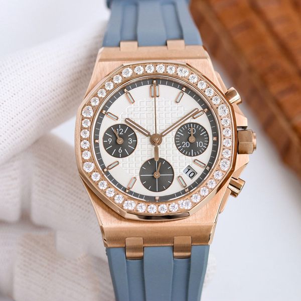 women watch automatic mechanical movement watches 37mm case with diamonds lady business wristwatch montre de luxe, Slivery;brown
women watch automatic mechanical movement watches 37mm case with diamonds lady business wristwatch montre de luxe, Slivery;brown