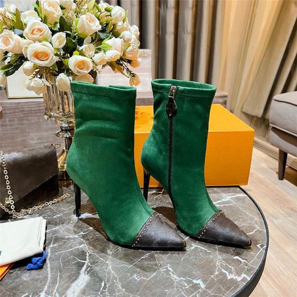 designer luxury women leather olive green suede ankle booties heel shoes silhouette booties with original box, Black
designer luxury women leather olive green suede ankle booties heel shoes silhouette booties with original box, Black