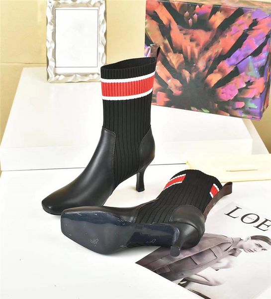 designer luxury star trail line ankle boots socks heel bootie with original box, Black
designer luxury star trail line ankle boots socks heel bootie with original box, Black