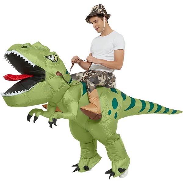kids halloween dinosaur inflatable costume riding a t rex funny mascot cosplay holiday party props for men dino anime cartoon others apparel, Blue
kids halloween dinosaur inflatable costume riding a t rex funny mascot cosplay holiday party props for men dino anime cartoon others apparel, Blue