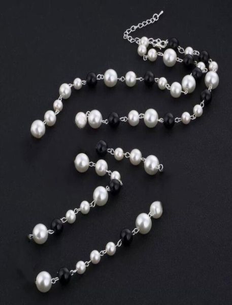 paris lady jewelry necklace black white pearl rhinestone pendant necklace elegant women sweater chain fashion jewelrys clavicle ch6810965, Silver
paris lady jewelry necklace black white pearl rhinestone pendant necklace elegant women sweater chain fashion jewelrys clavicle ch6810965, Silver