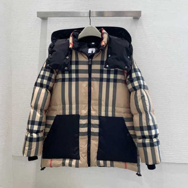 2023 new men's ladies down jacket short hood collar plaid style pocket zipper european and american style duck, Black
2023 new men's ladies down jacket short hood collar plaid style pocket zipper european and american style duck, Black