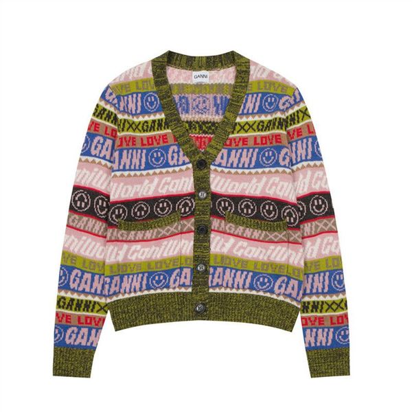 2022 new womens sweaters autumnwinter danish minority ganni letter knitting design color yarn wool blend cardigan, White;black
2022 new womens sweaters autumnwinter danish minority ganni letter knitting design color yarn wool blend cardigan, White;black