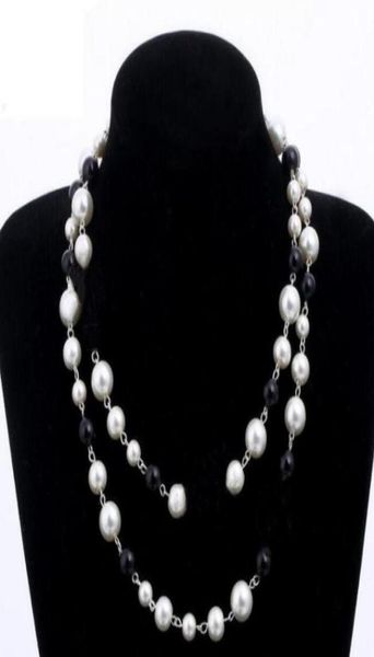 designer jewelry necklace elegant women black and white pearl sweater chain paris fashion diamond necklaces wedding jewelrys acces8773556, Silver
designer jewelry necklace elegant women black and white pearl sweater chain paris fashion diamond necklaces wedding jewelrys acces8773556, Silver
