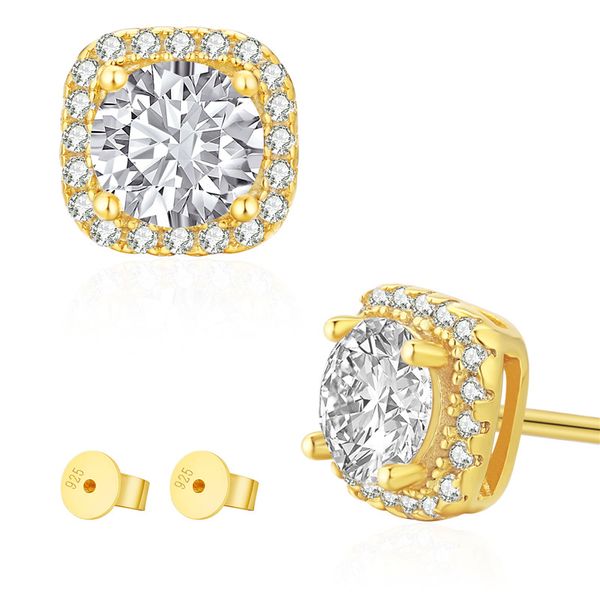 shiny 0.5ct square moissanite 925 sterling silver gold plated earrings studs for men women nice gift, Golden;silver
shiny 0.5ct square moissanite 925 sterling silver gold plated earrings studs for men women nice gift, Golden;silver