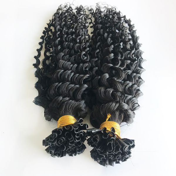 remy hair natural color curly malaysian human hair pre bonded u nail tips in hairs extensions 100 strands for women, Black
remy hair natural color curly malaysian human hair pre bonded u nail tips in hairs extensions 100 strands for women, Black