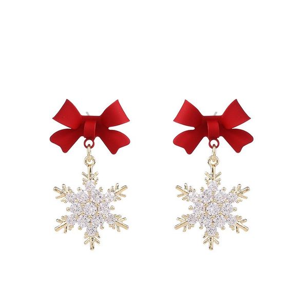 luxury bowknot snowflake christmas stud earrings women gold plated zirconia drop ear rings sweet fashion jewelry crystal ear ring girls gift, Golden;silver
luxury bowknot snowflake christmas stud earrings women gold plated zirconia drop ear rings sweet fashion jewelry crystal ear ring girls gift, Golden;silver